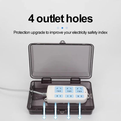 Waterproof Outdoor Outlet for Electrical Cord (Large Capacity, 6 Outputs)