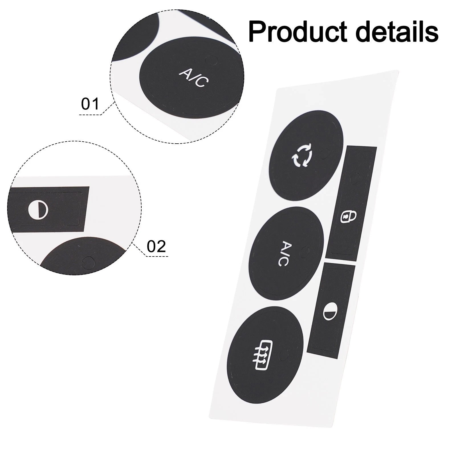 Button Repair Kit Decals for C4 (2014–2018)