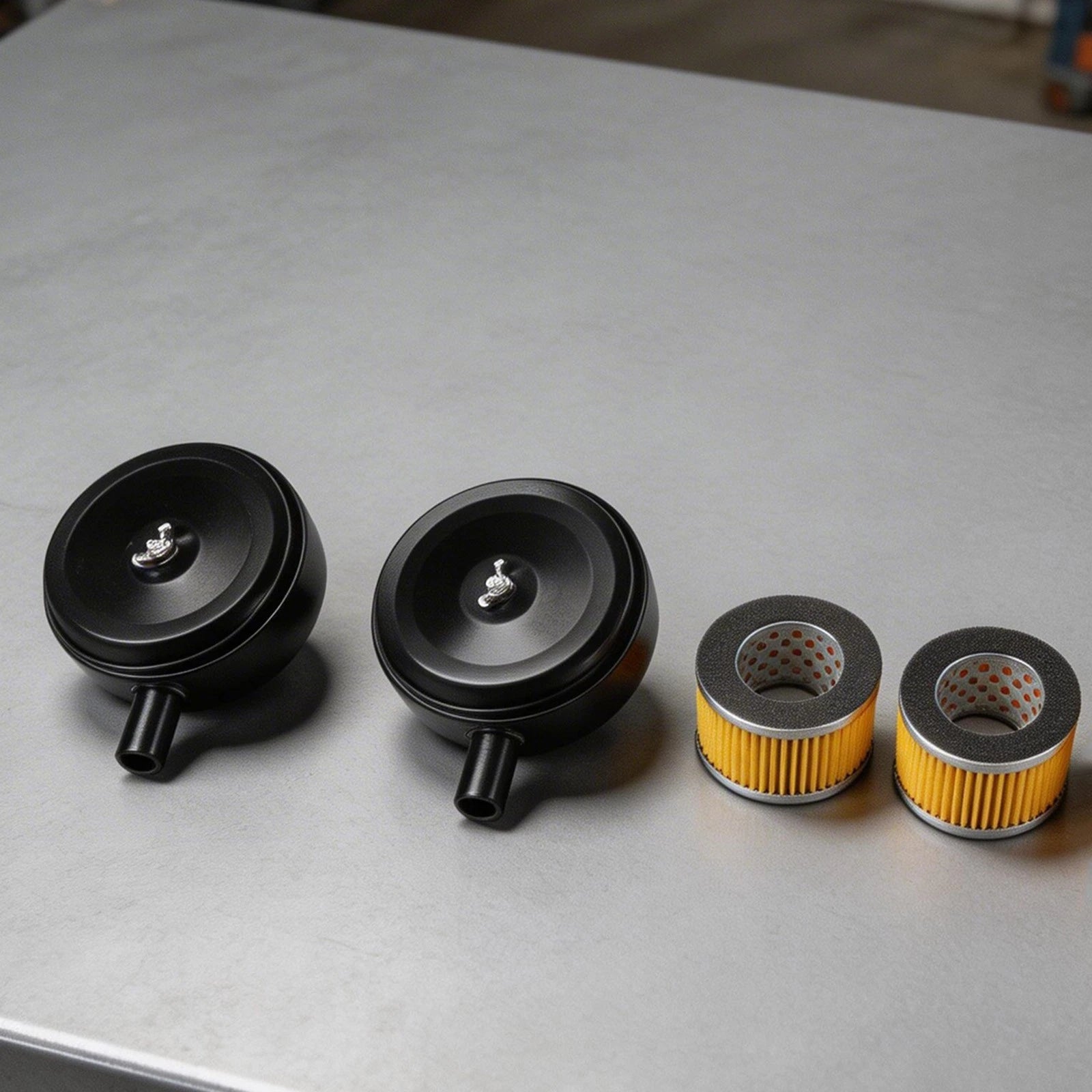 Set of 2 Muffler and 20mm Intake Filter for Air Compressor