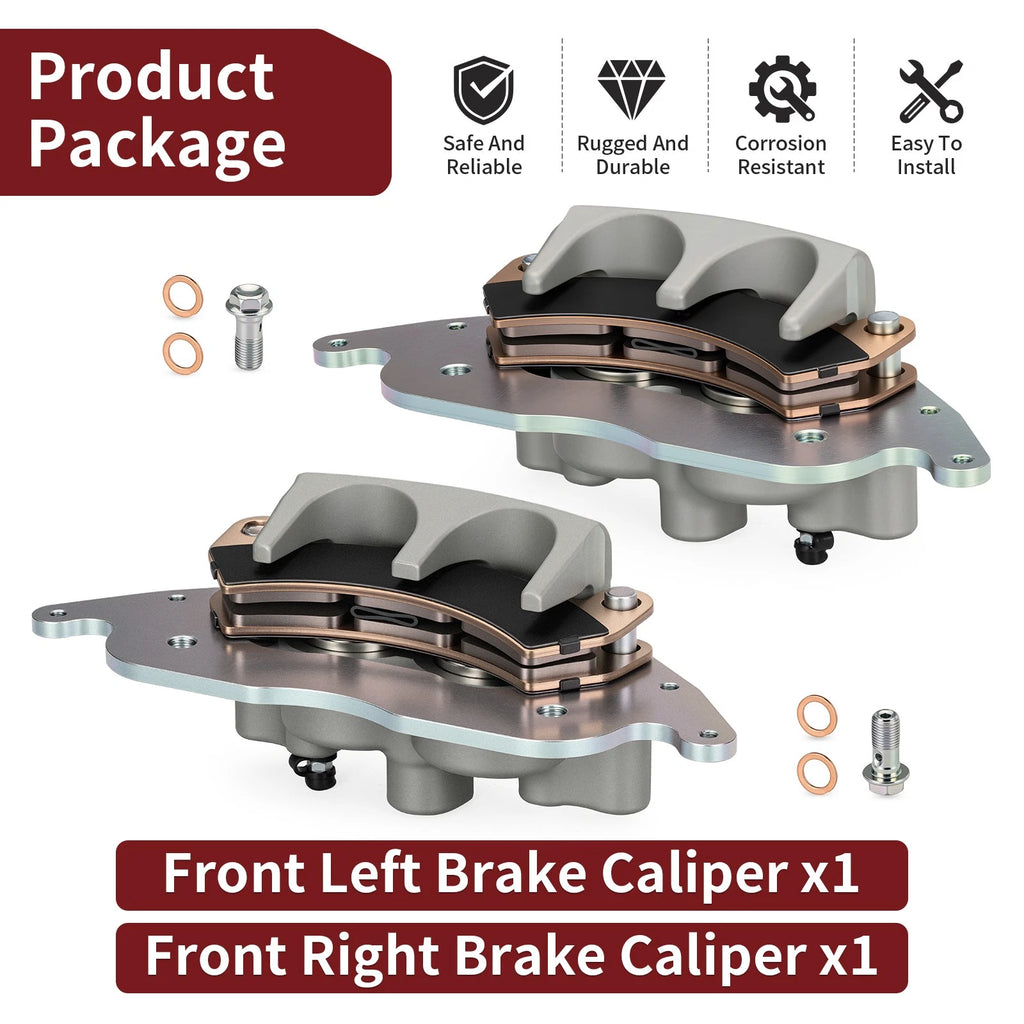 Front Brake Calipers w/ Pads for Polaris RZR PRO XP (2020–2025)