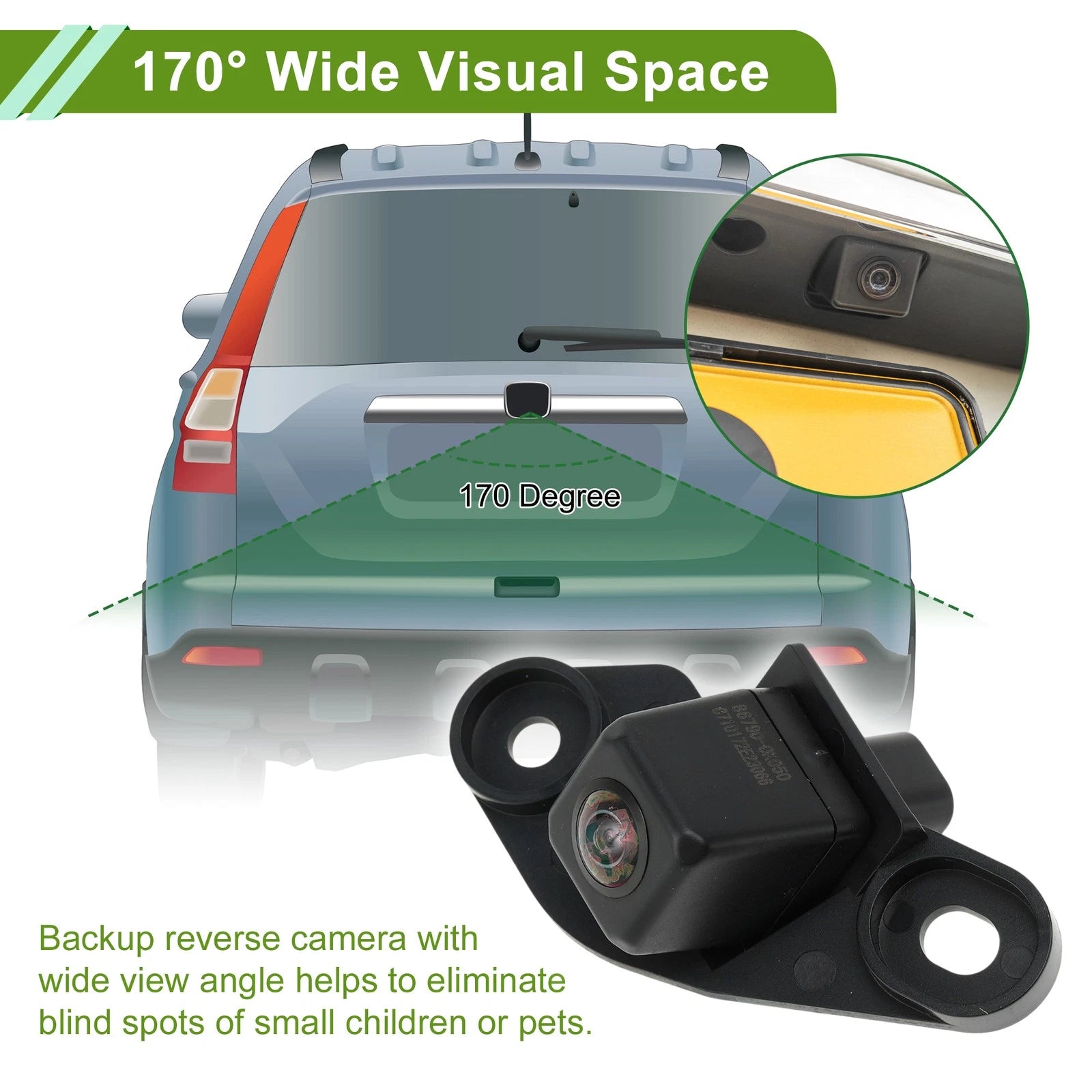 Car Camera Rear View Backup Reverse Camera for Toyota Hilux (2021–2024)