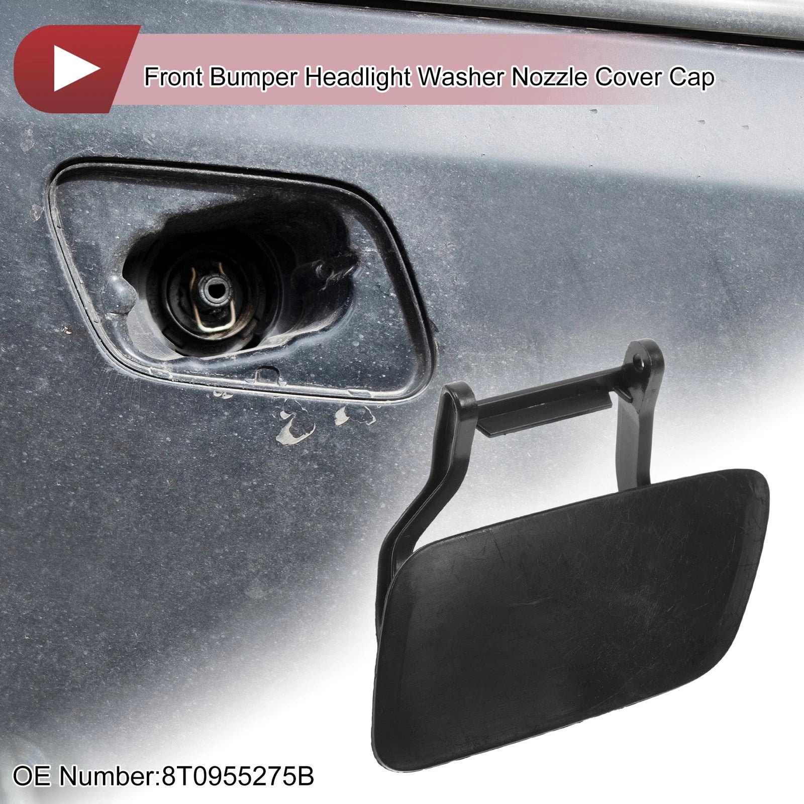 Washer Nozzle Cover Cap Front Left for Audi A5 2012–2017 Unpainted
