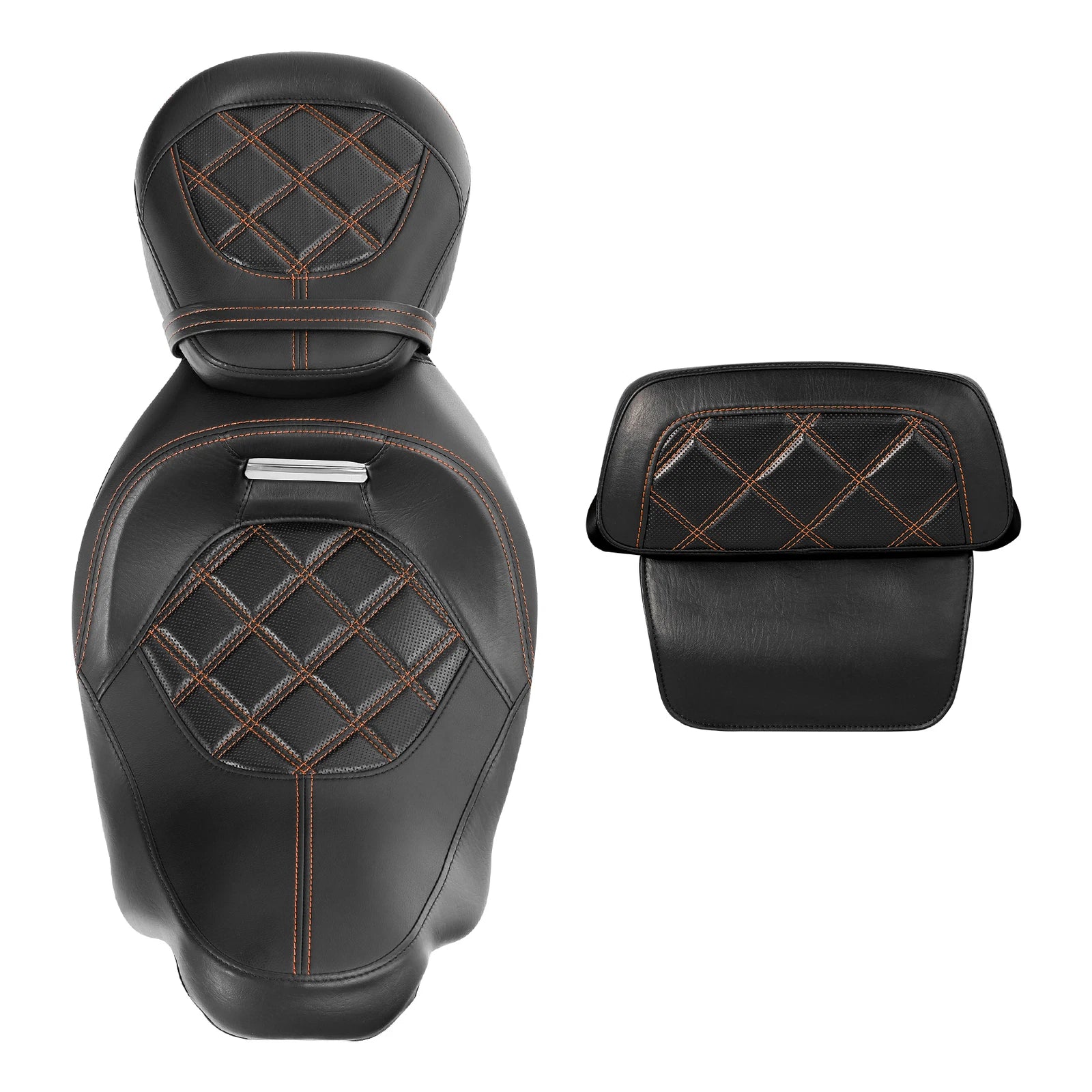 Backrest Pad Set for Harley Touring CVO Road Glide (2014–2023)
