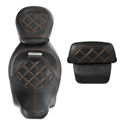 Backrest Pad Set for Harley Touring CVO Road Glide (2014–2023)