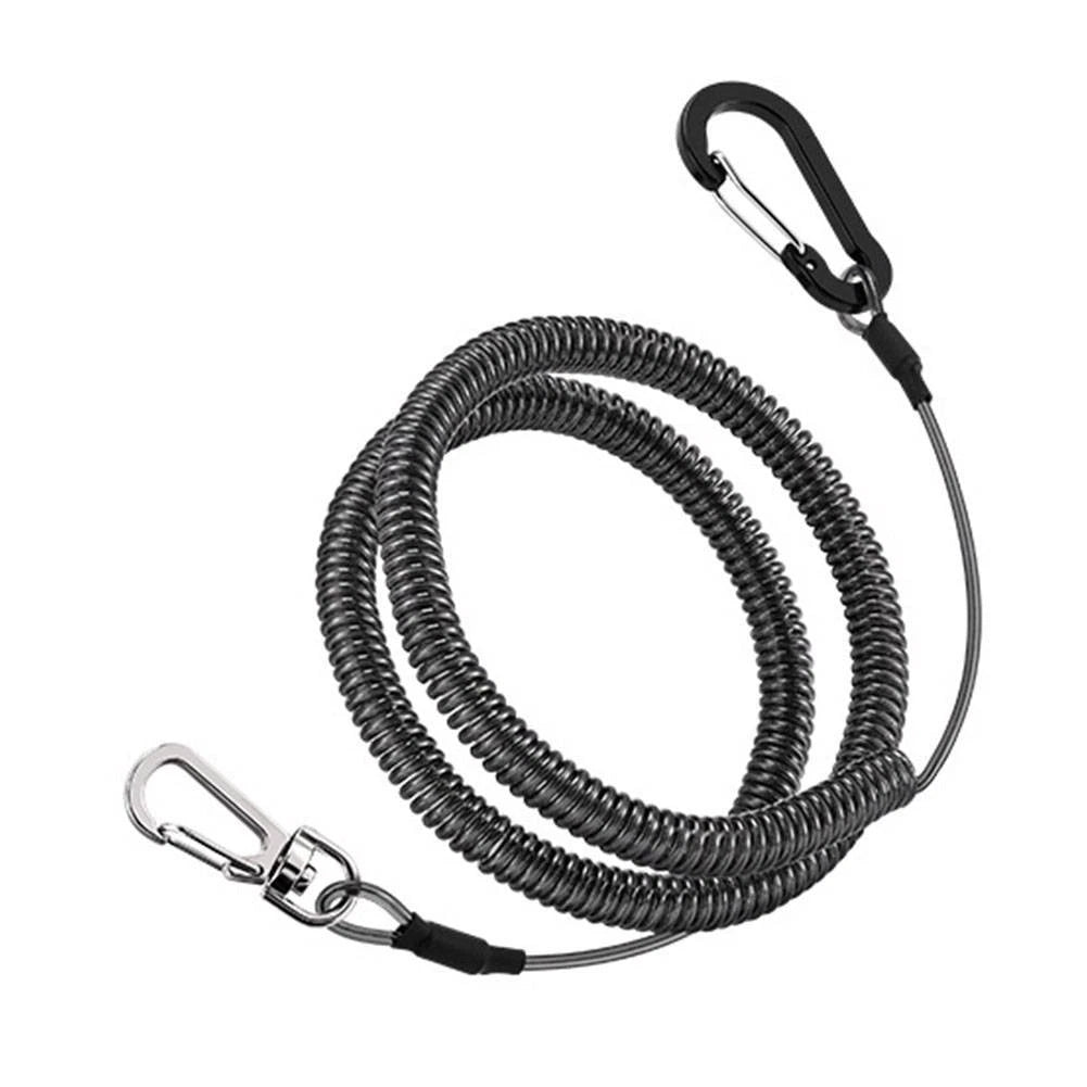 Telescopic Fishing Lanyard 1.5m Coiled Safety Lanyard for Universal Use