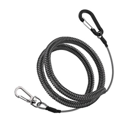 Telescopic Fishing Lanyard 1.5m Coiled Safety Lanyard for Universal Use