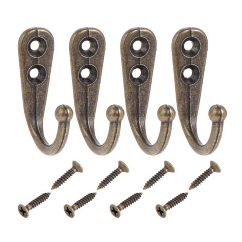 20 Pack Wall Mounted Coat Hooks with Screws for Home Organization