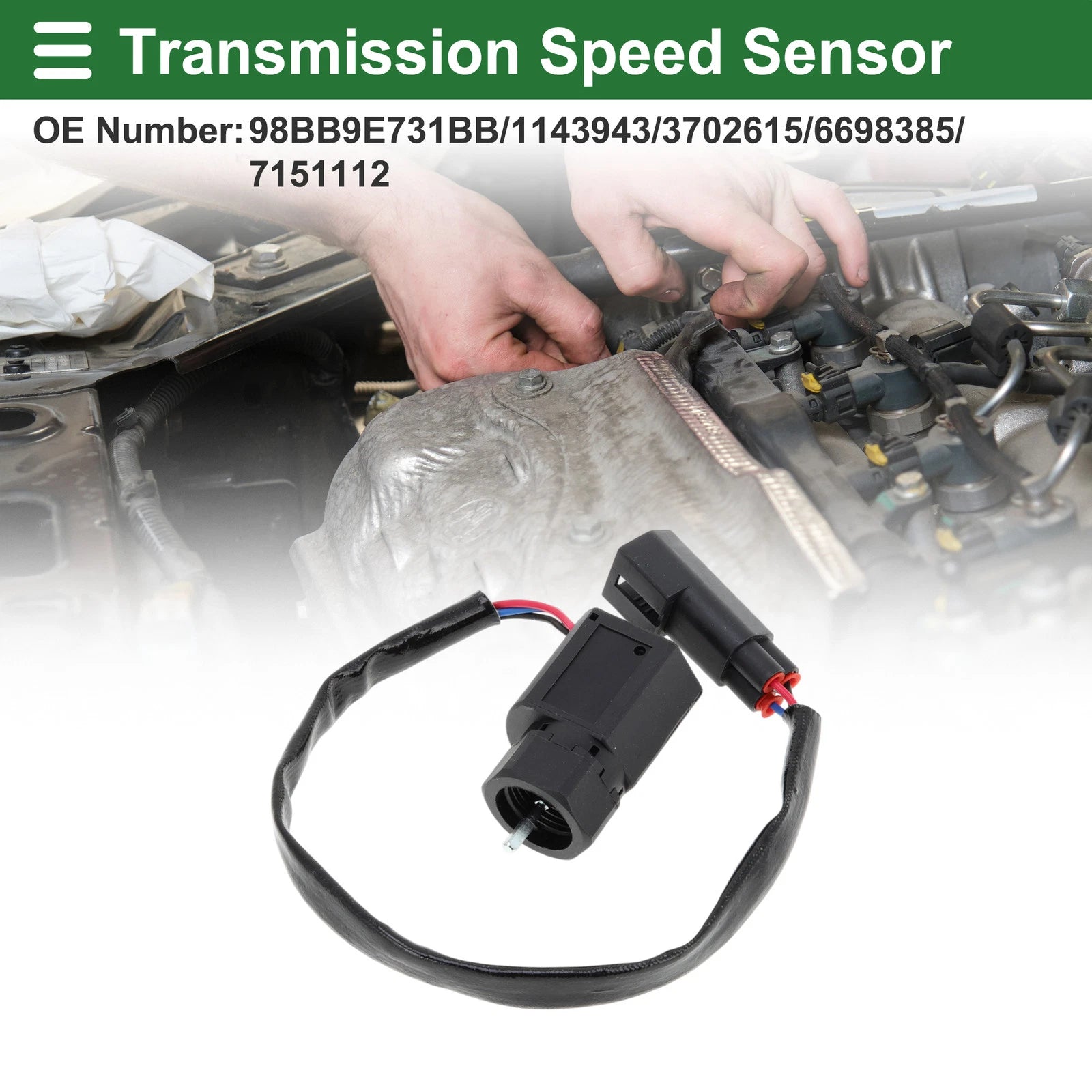1 Pc No.98BB9E731BB Transmission Speed Sensor for Ford Escort (1998–2000)