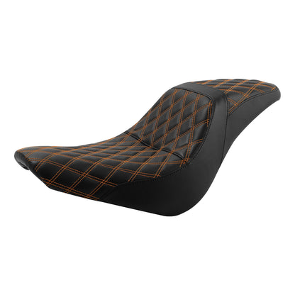 Rider Driver & Passenger Seat for Harley Low Rider FXLR (2018–Present) Black/Orange