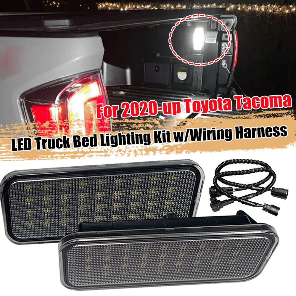 2X LED Truck Bed Lighting Kit for Toyota Tacoma (2020–up) w/Wiring Harness