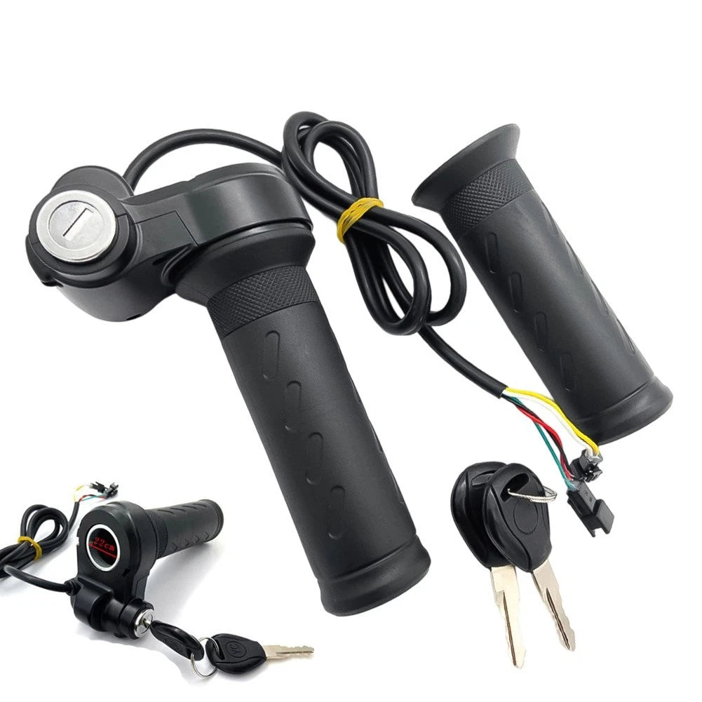 Electric Bike Throttle Grip Pair with Wire for Comfortable Ergonomic Design