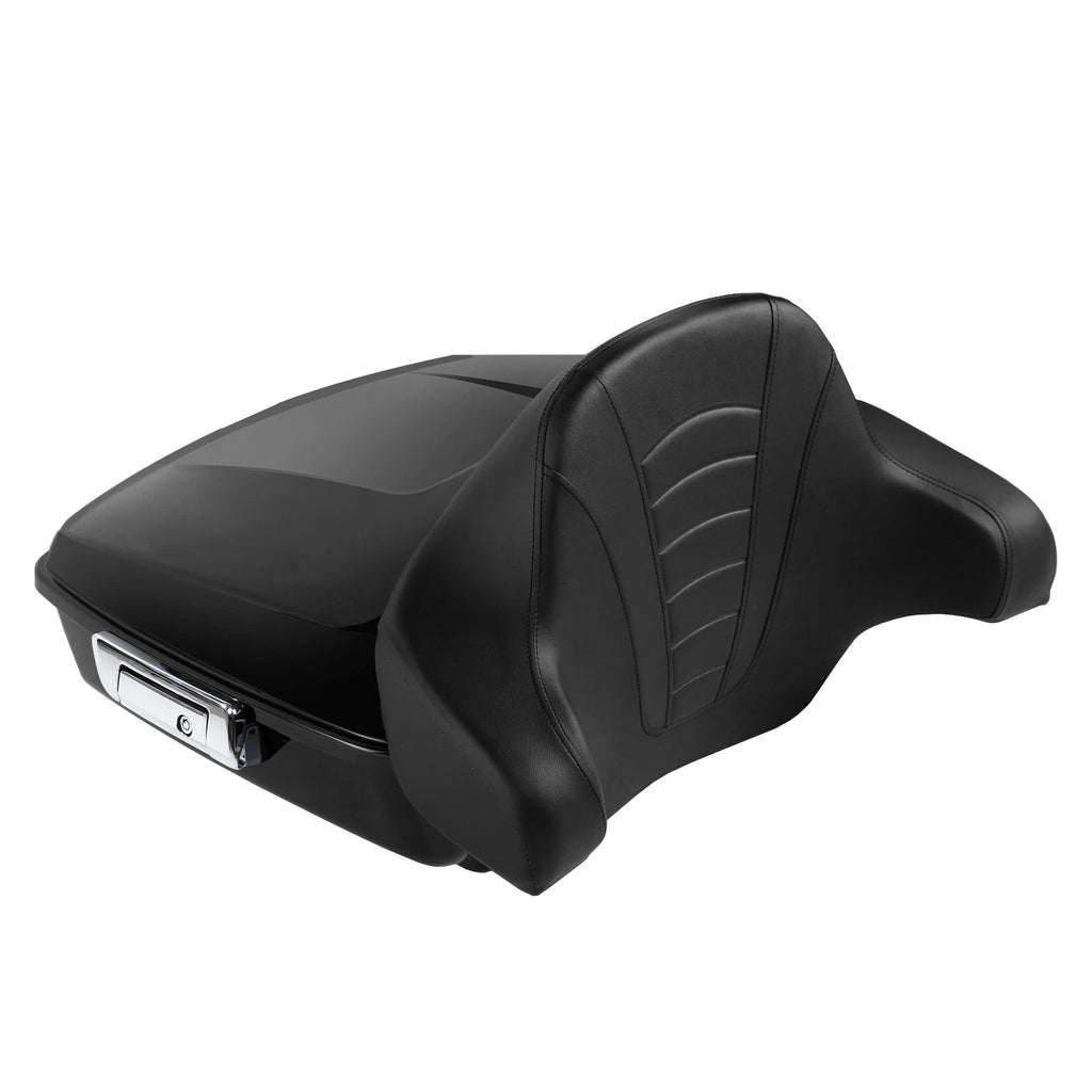 Chopped Pack Trunk & Backrest Mount Rack for Harley Touring (2014–2025)