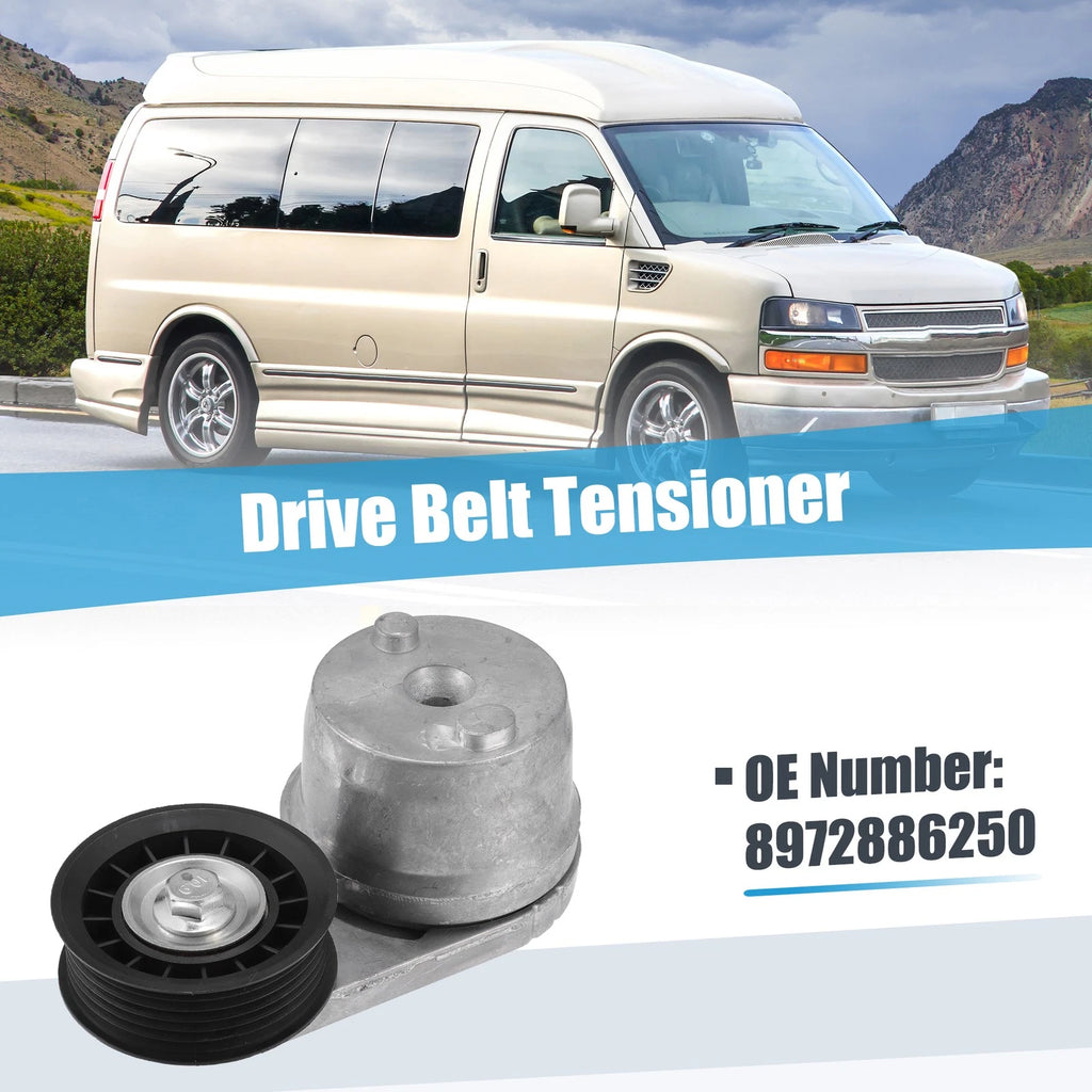 Belt Tensioner Pulley Assembly Replacement for Chevrolet Express 2500 (2006–2016)