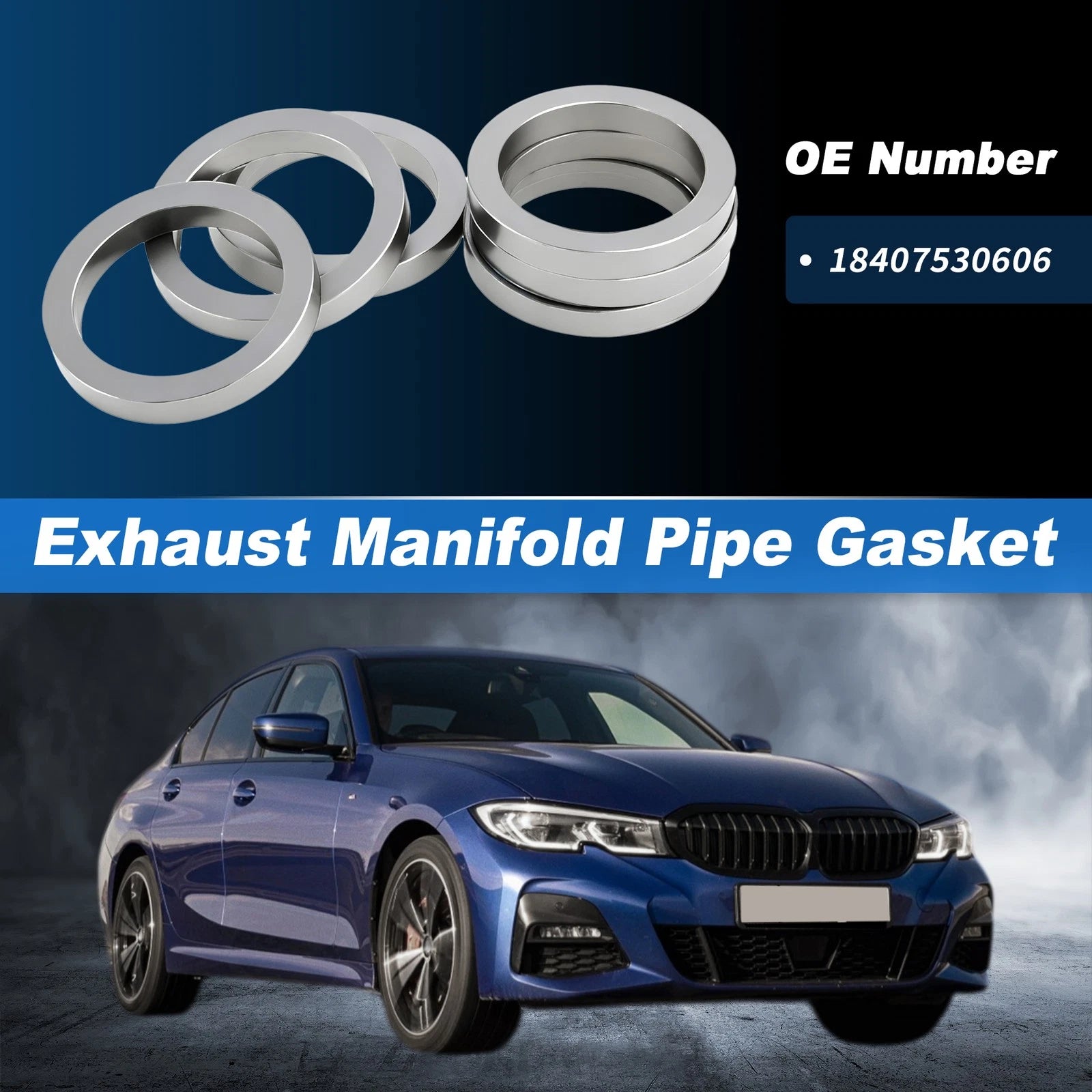 6 Piece Exhaust Manifold Gaskets OEM Replacement for BMW N52N (2006–2016)
