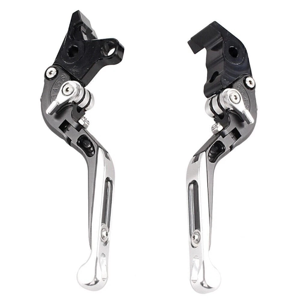 2X Foldable Brake Clutch Levers for Yamaha V-MAX 1700 (2009–2015) Black