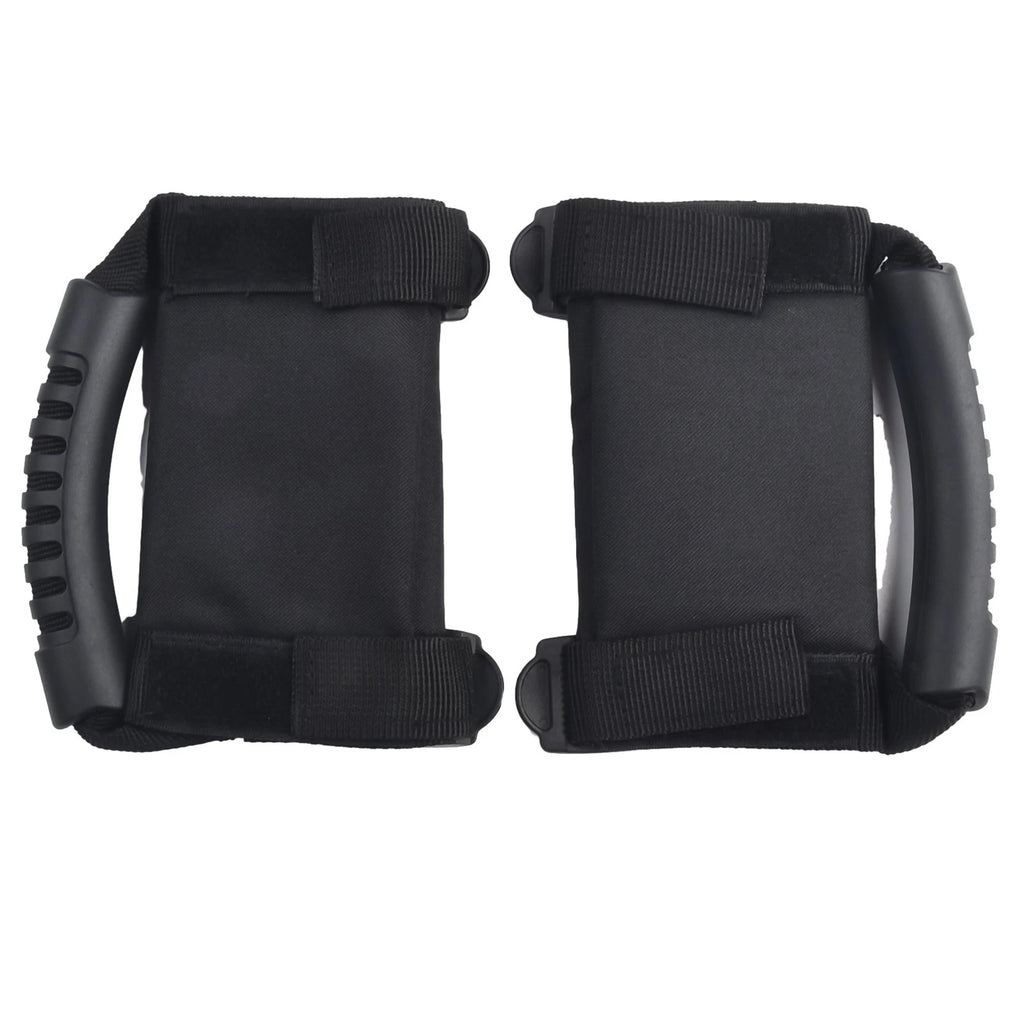 2X Adjustable Grab Handle for ATV UTV Roll Cages (Black)