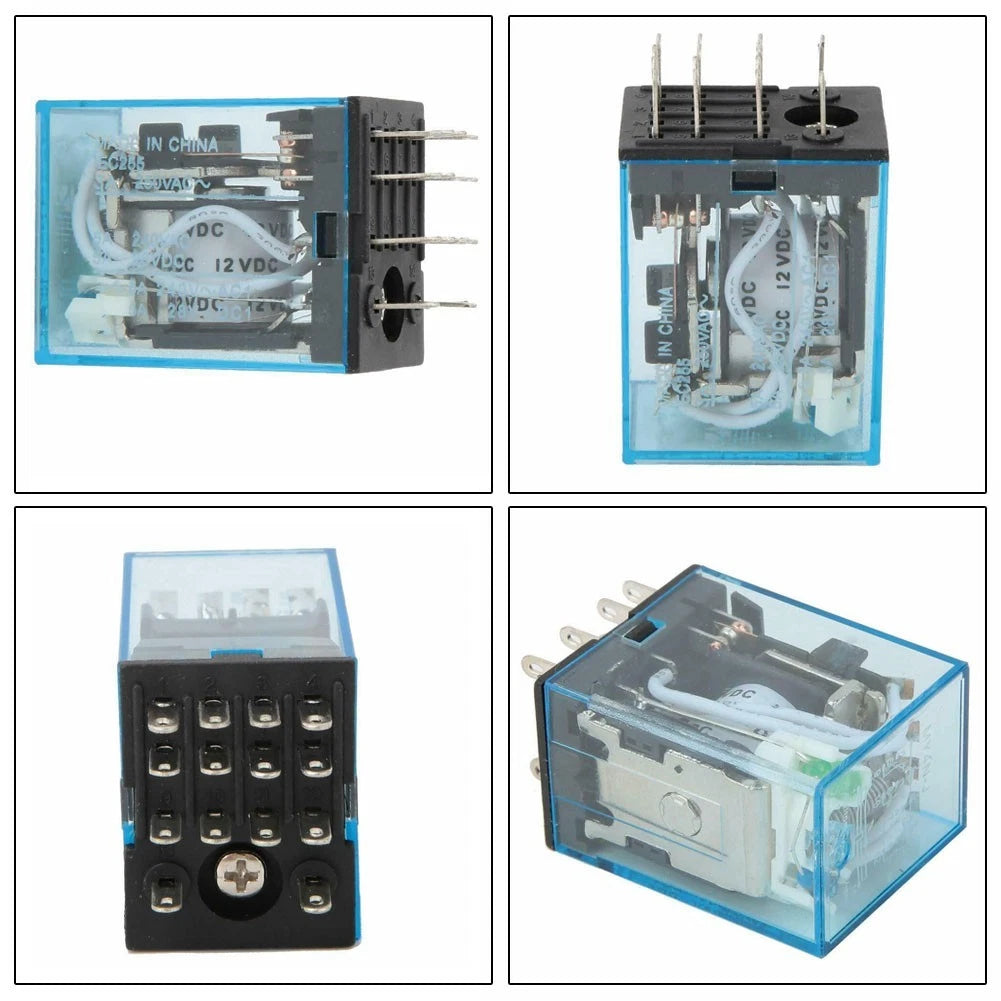 Coil Power Relay for 4NO 4NC Electromagnetic Relay