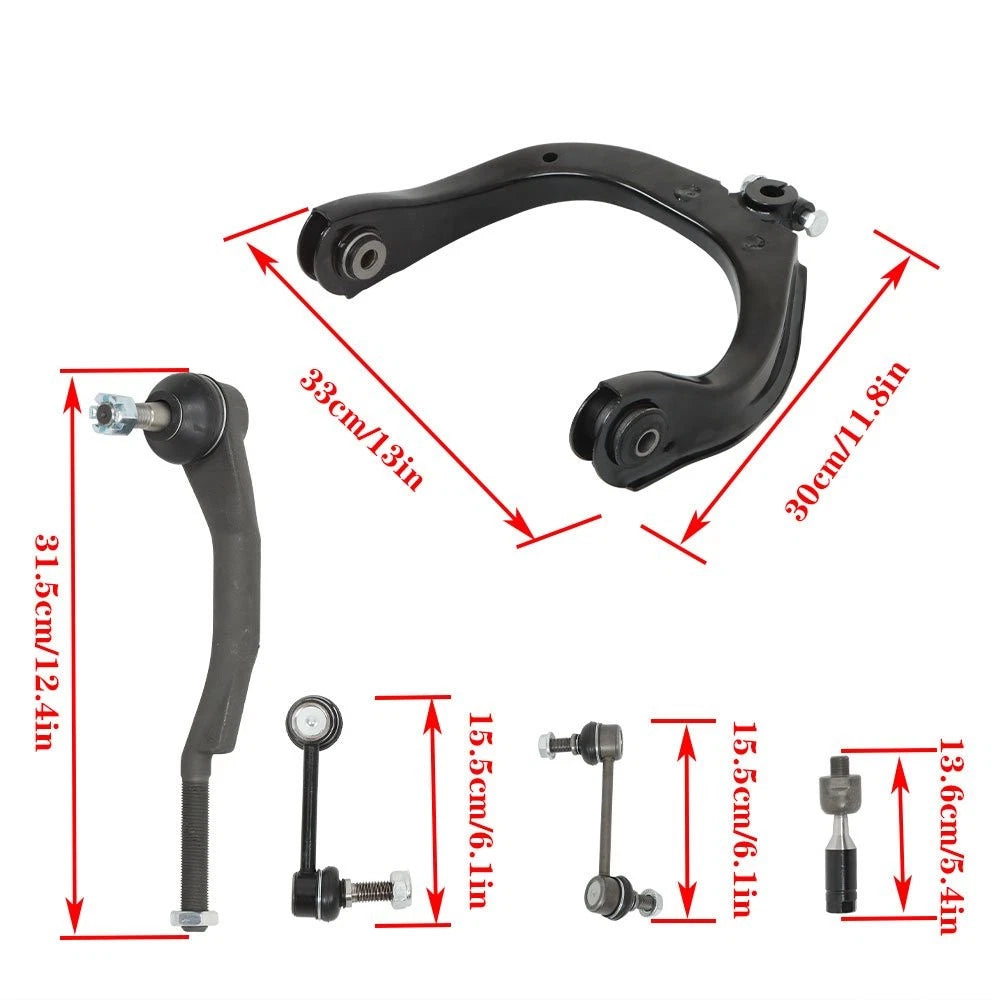 16x Front Upper Control Arm Kit Sway Bars for Chevy Trailblazer Buick Rainier (2002–2009)