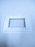 2X White Metal Frame Plaque Module for Vimar (16733.01)