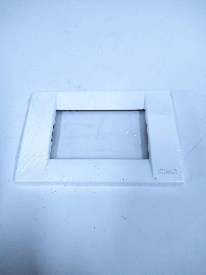 2X White Metal Frame Plaque Module for Vimar (16733.01)