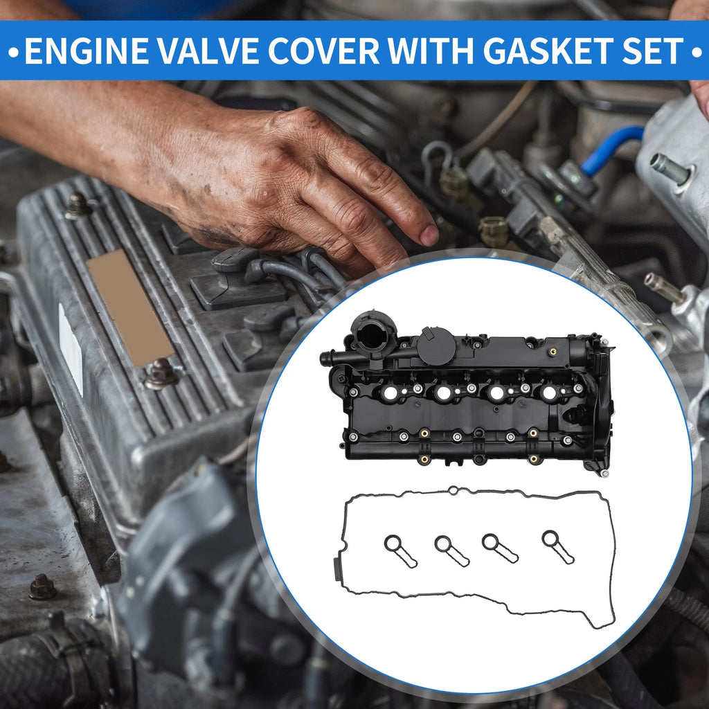 Front Engine Valve Cover Replacement with Gasket for BMW X3 2008–2010