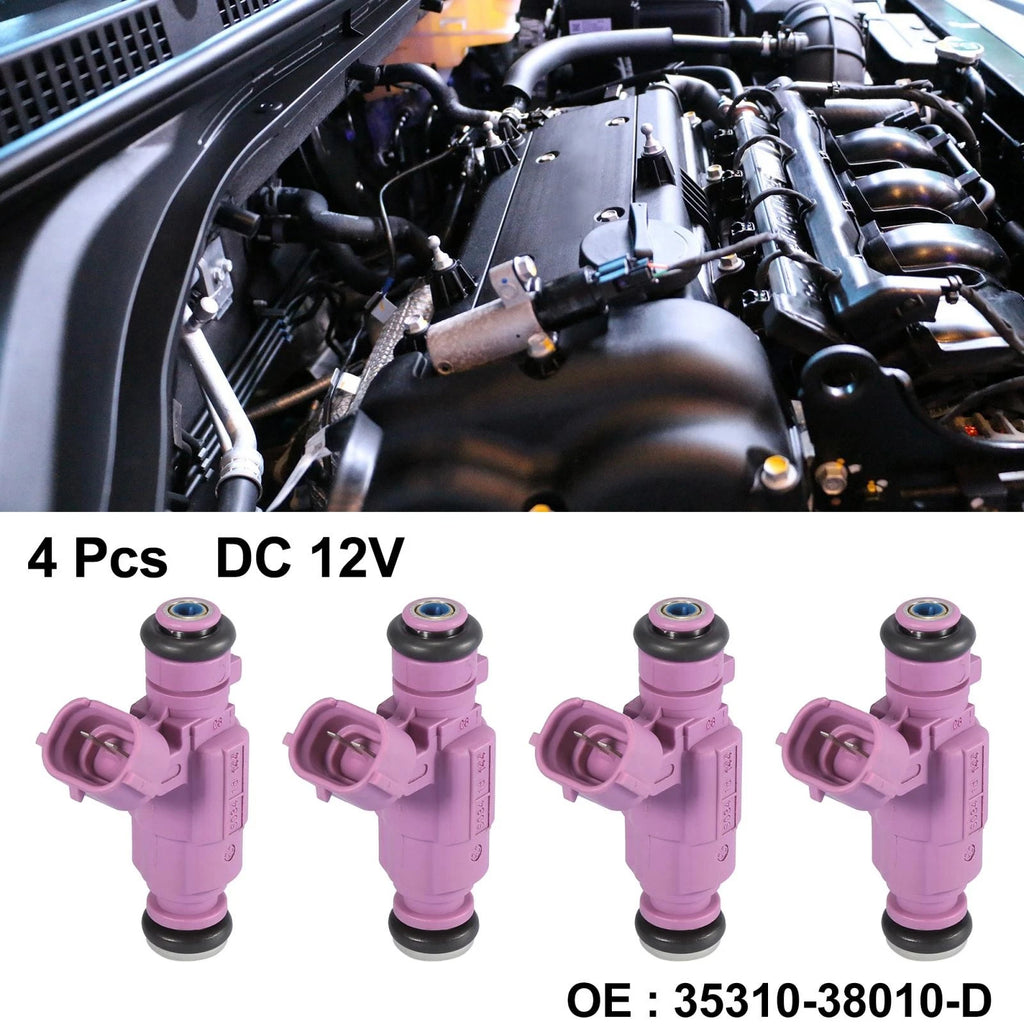 Fuel Injector Set 4Pcs Replacement for Hyundai Sonata Santa Fe (1999–2005)