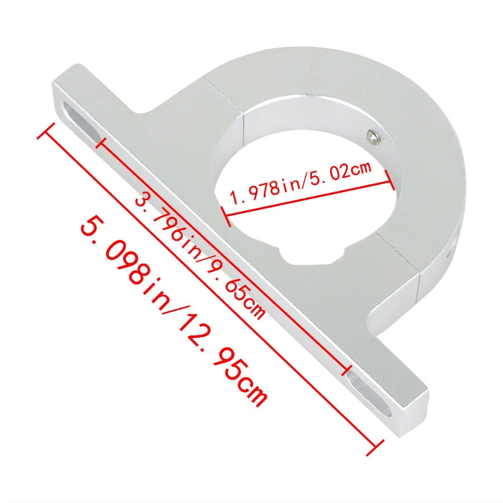 Steering Column Keyed No Drop Mount for GM Ford (Universal, 2" Column, Silver)