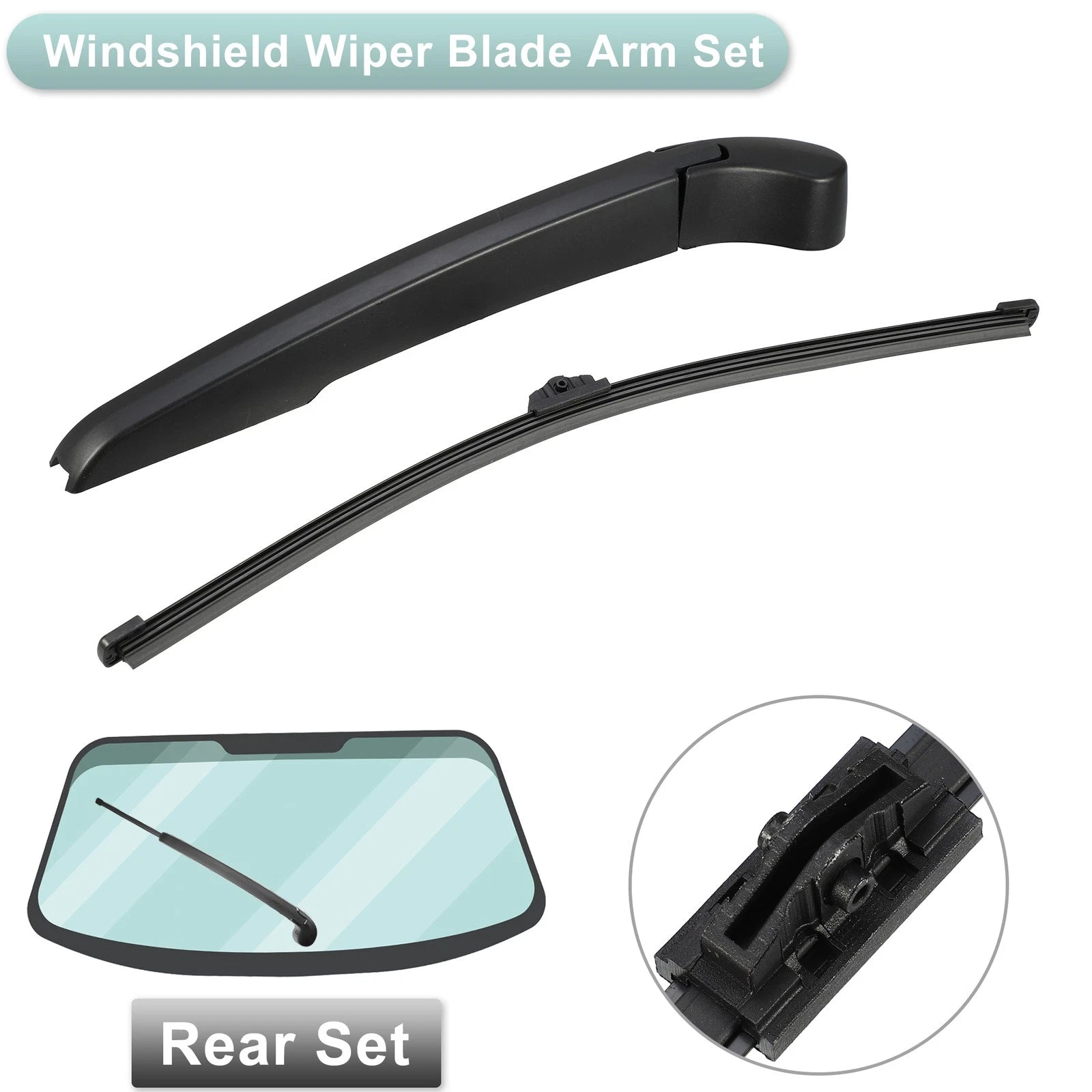 Rear Back Windshield Wiper Arm Set Replacement for BMW X1 F48 (2015–2022)
