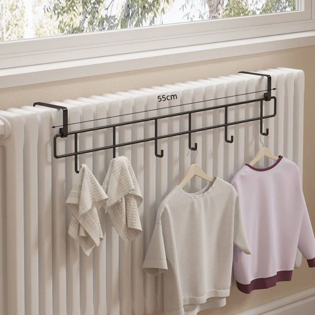 Radiator Rack Towel Rail for Bathroom - Space Saving Design