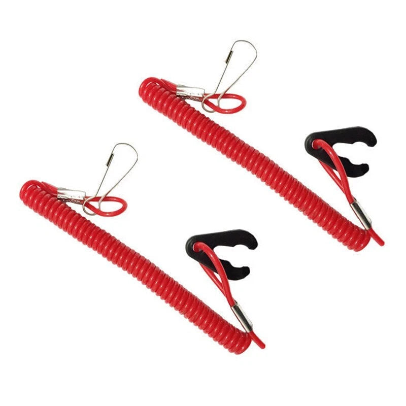 Kill Stop Switch Key Lanyard Rope for Outboard Engine