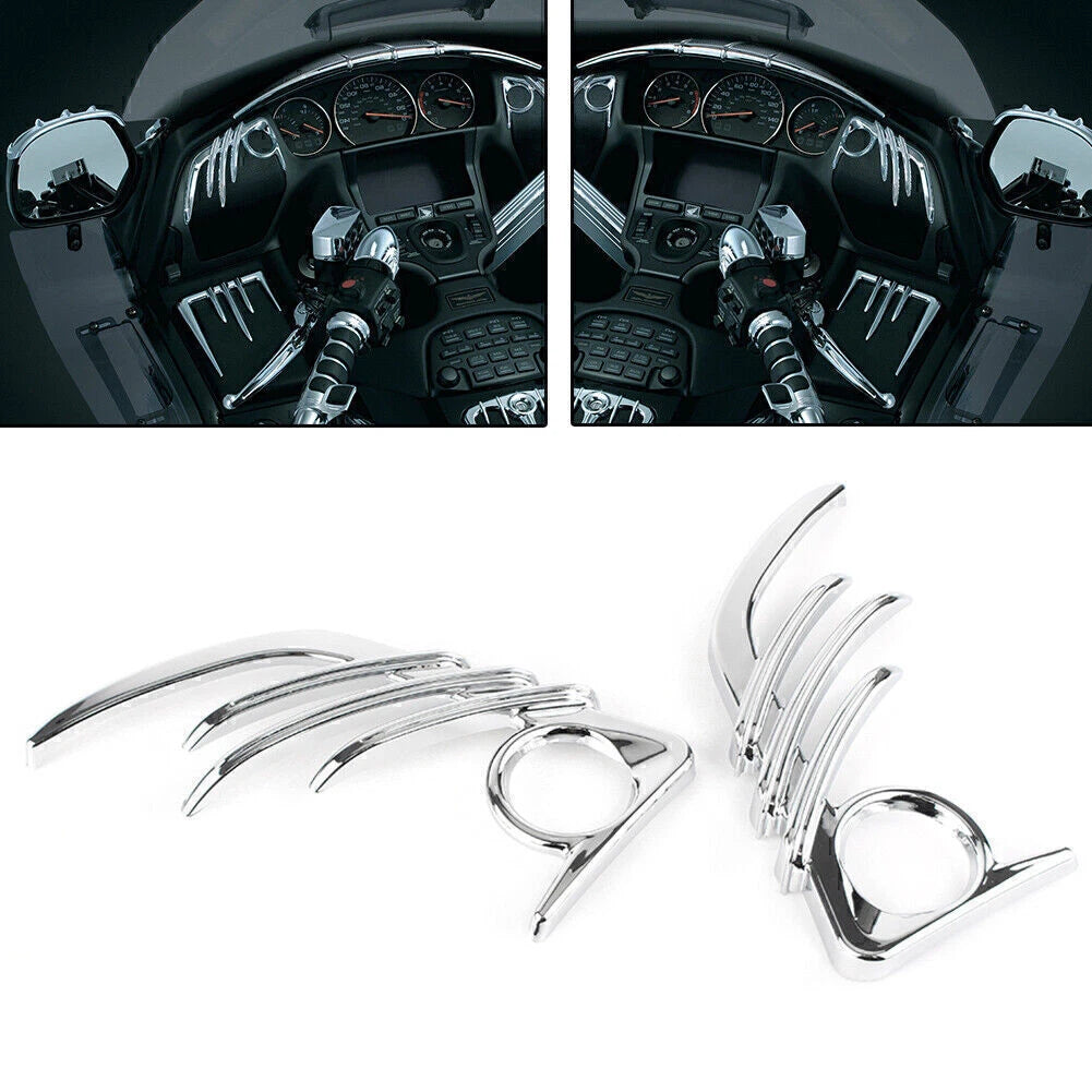 Chrome Front Speaker Outer Trim for Honda GL1800 & F6B (2006–2017)
