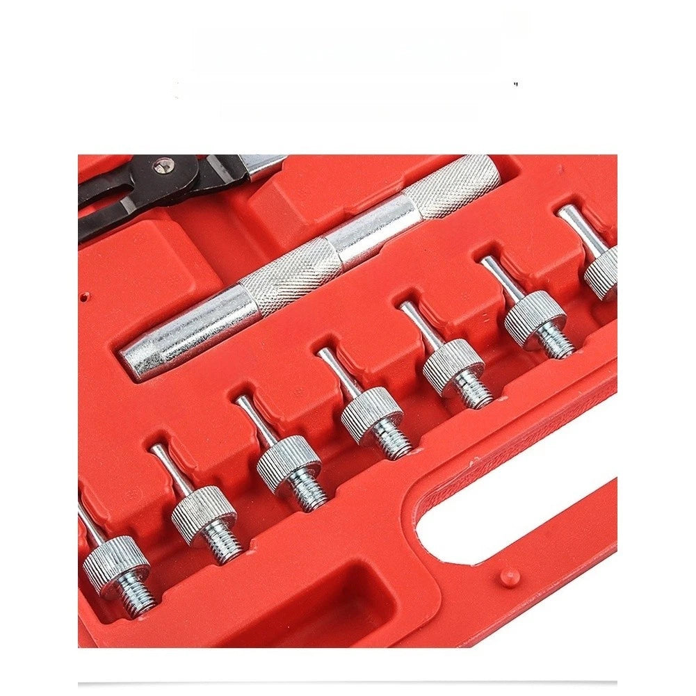 11pc Valve Spring Compressor with 7 Adapters for Auto Shops