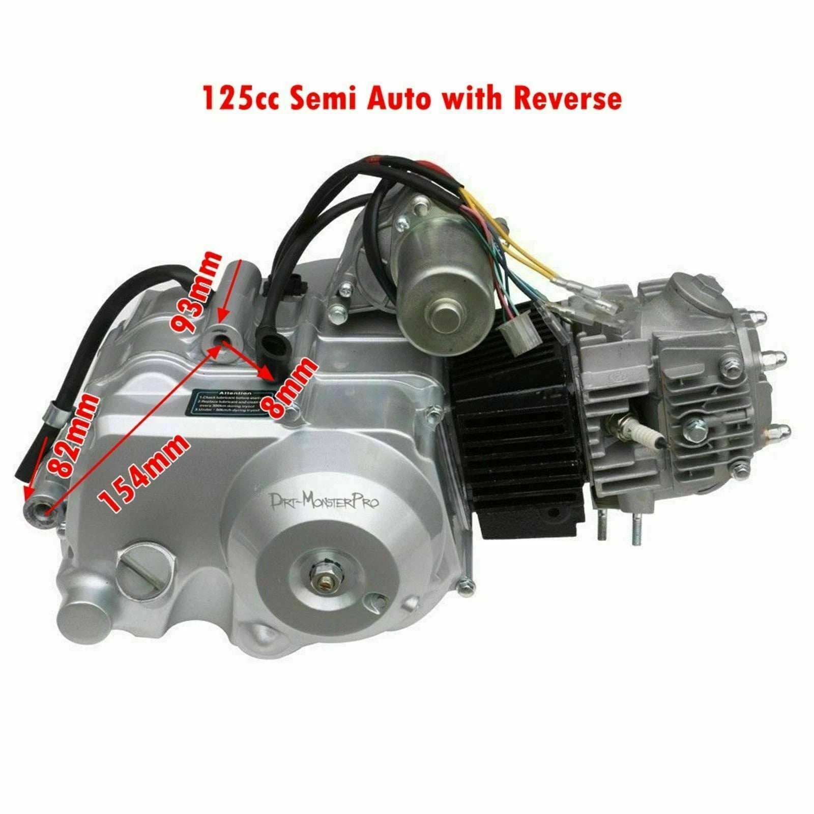 125cc Engine Motor 3 Speed + Reverse for ATV Quad Bike (110cc)