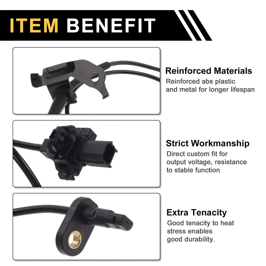 ABS Wheel Speed Sensor Front Right Replacement for Honda Jade (2015–2020)