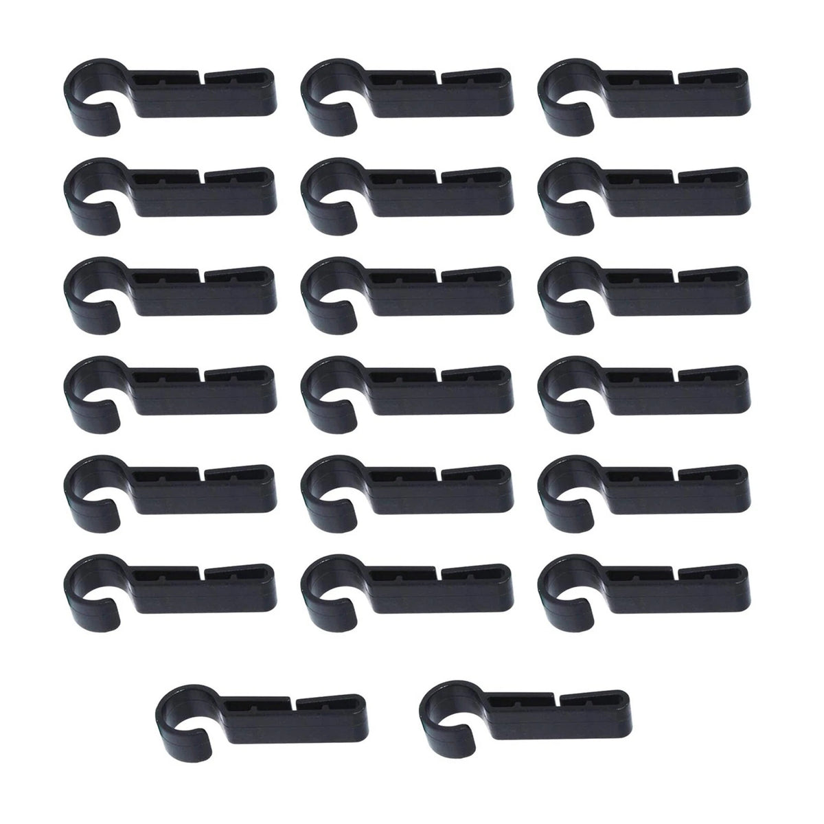 20-Pack Headlamp Clips for Hard Hat Safety Cap Hook