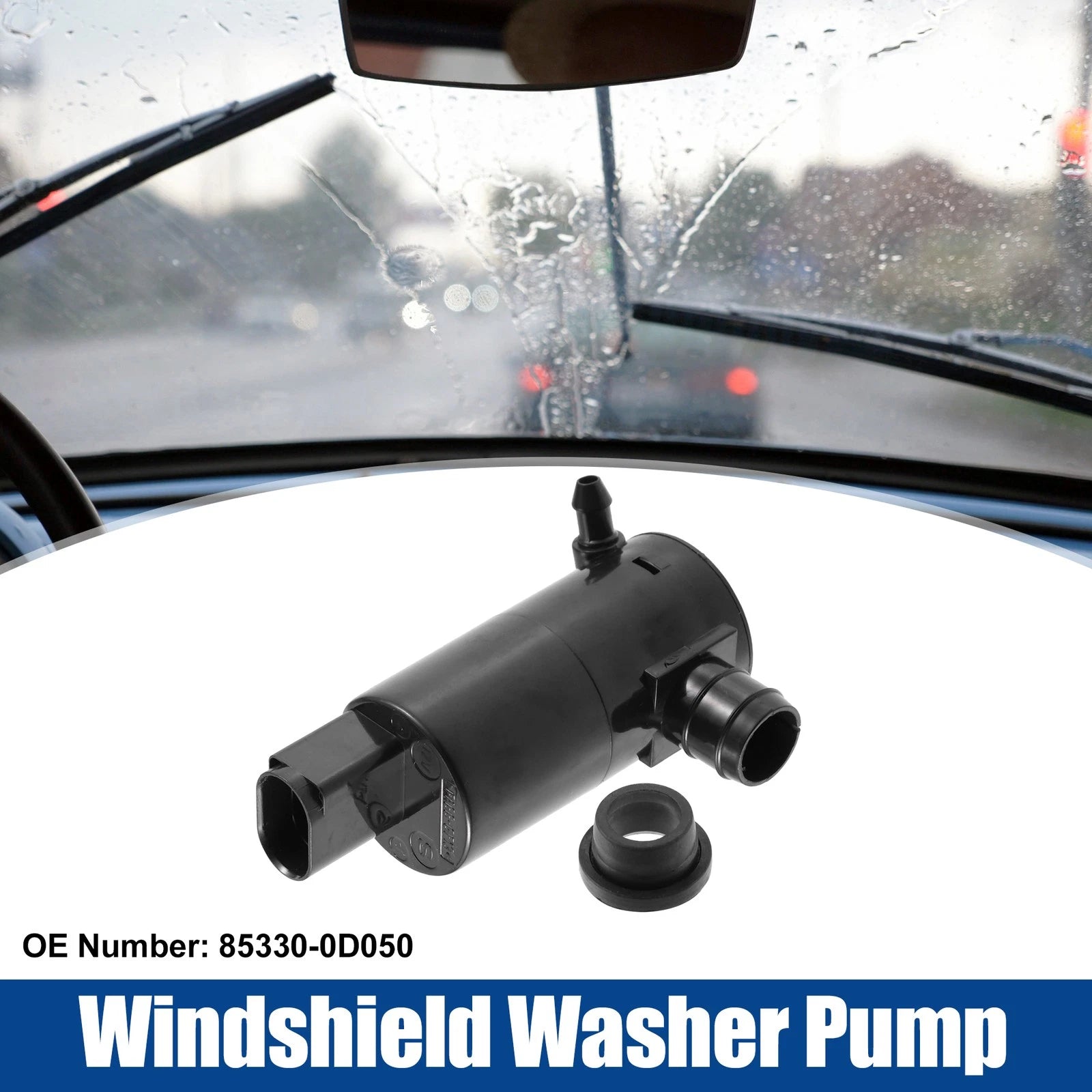 Windshield Washer Pump for Washing System Replacement for Toyota Yaris (2011–2019)