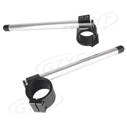 22mm & 7/8" Handle Bar Clips with Adjustable Clamps for 35mm Fork Tube Black