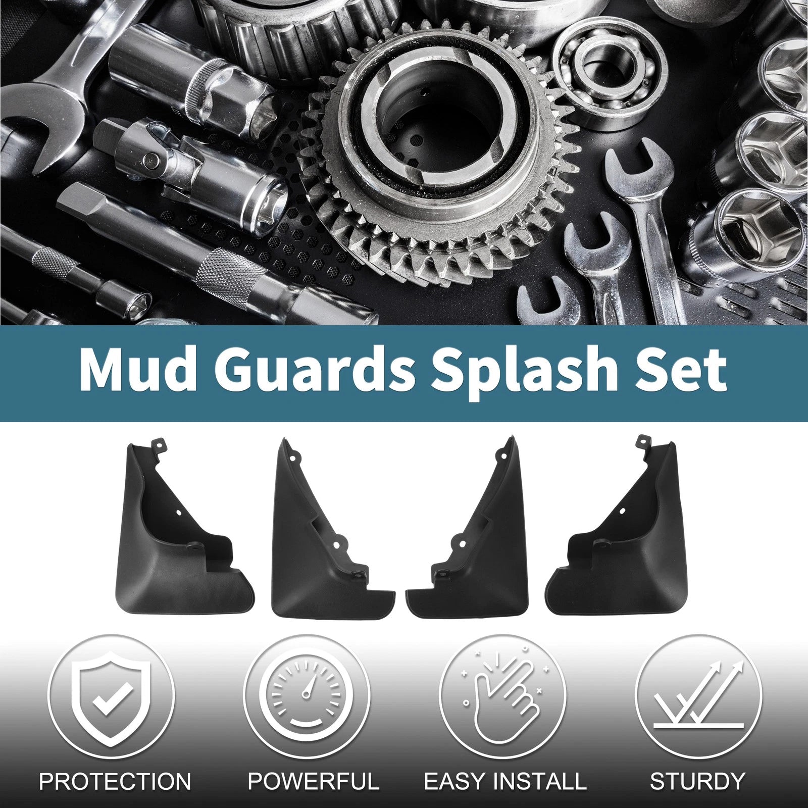 Mud Flaps Splash Guards Set for Toyota Camry (1987–1991)