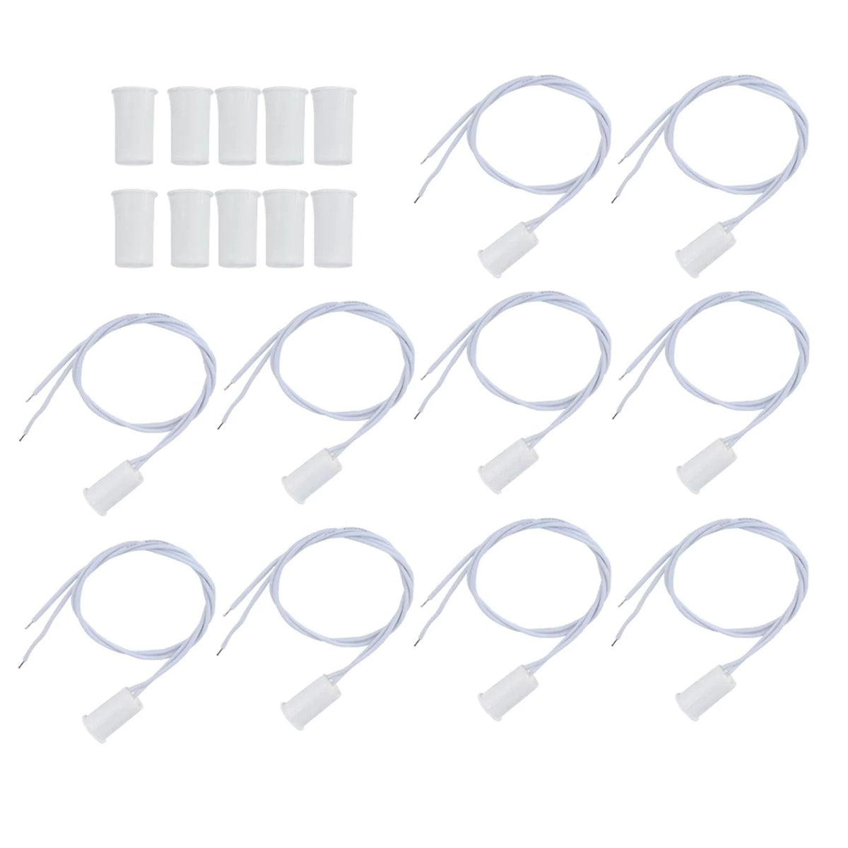 10x RC-33 NC Recessed Door Contact Sensor Alarm Magnet Reed Switch