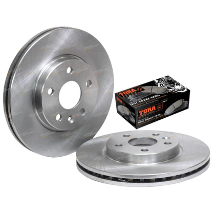 2 Front Disc Rotors + Brake Pads for Holden Cruze JG JH (2009–2017)