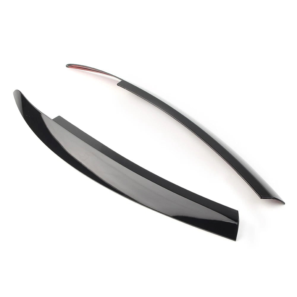 Glossy Black Headlight Eyebrow Eyelid Trim for VW Scirocco (2009–2017)