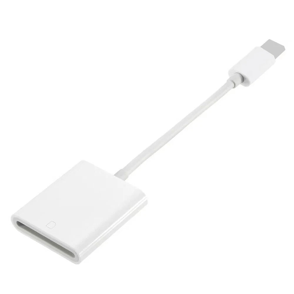 SD Card Adapter Camera Reader for iPad iPhone (6–14 Pro Max)