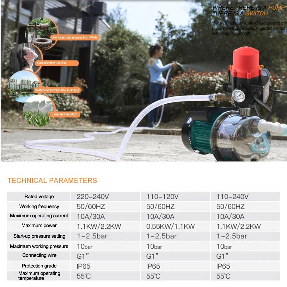 Automatic Pump Control for Pool Drainage (9000 L/h)