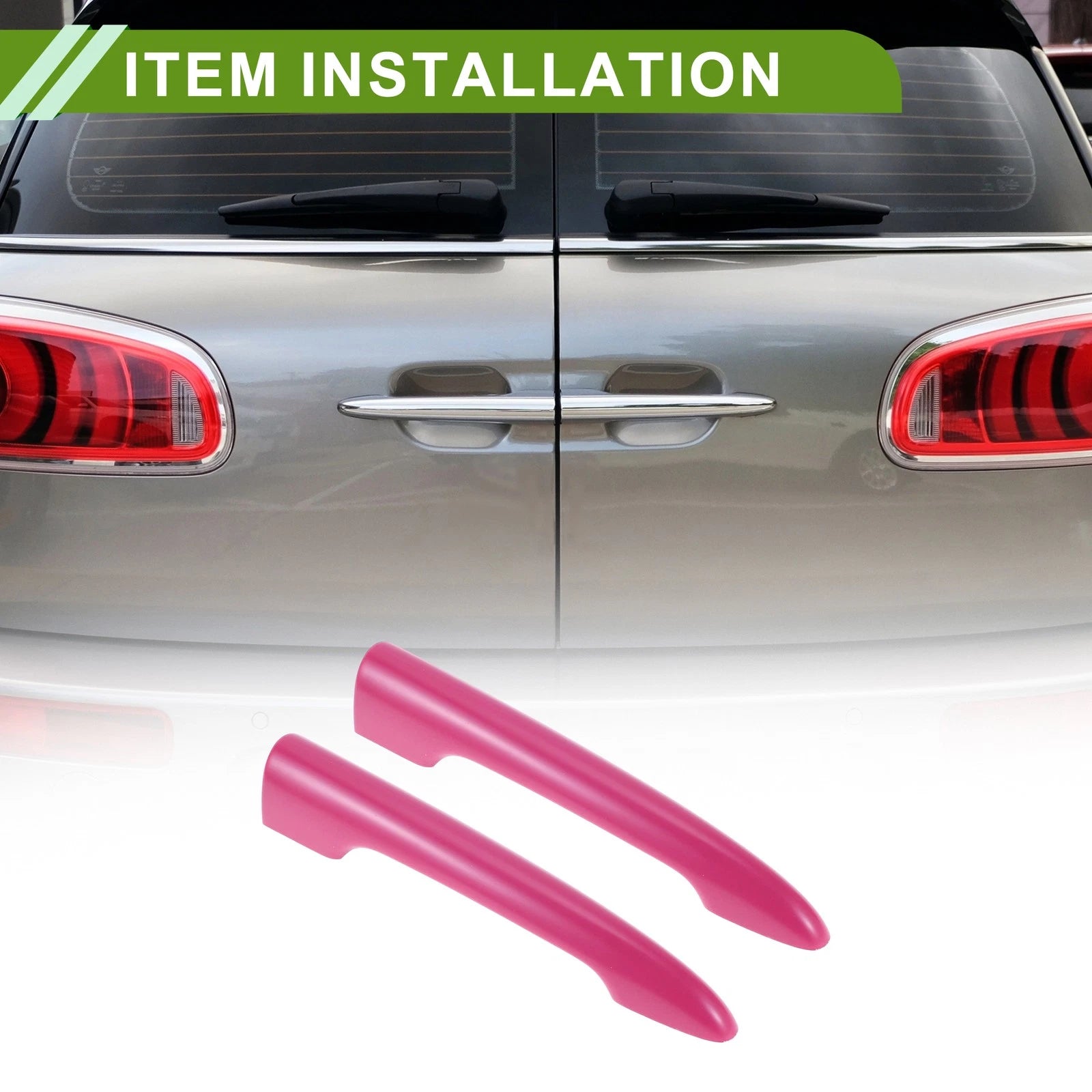 Rear Trunk Door Tailgate Handle Cover Replacement for BMW Mini Cooper F54 2014+ Pink