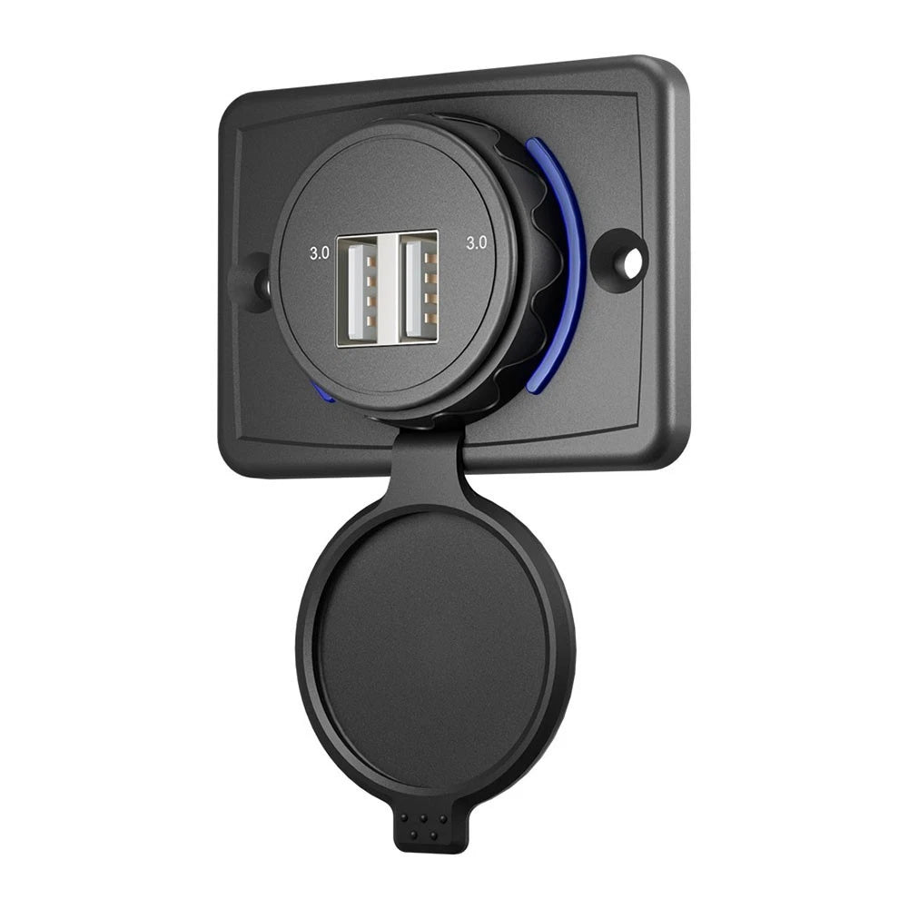 Waterproof Quick Charge For Car Port Charger Dual USB A and