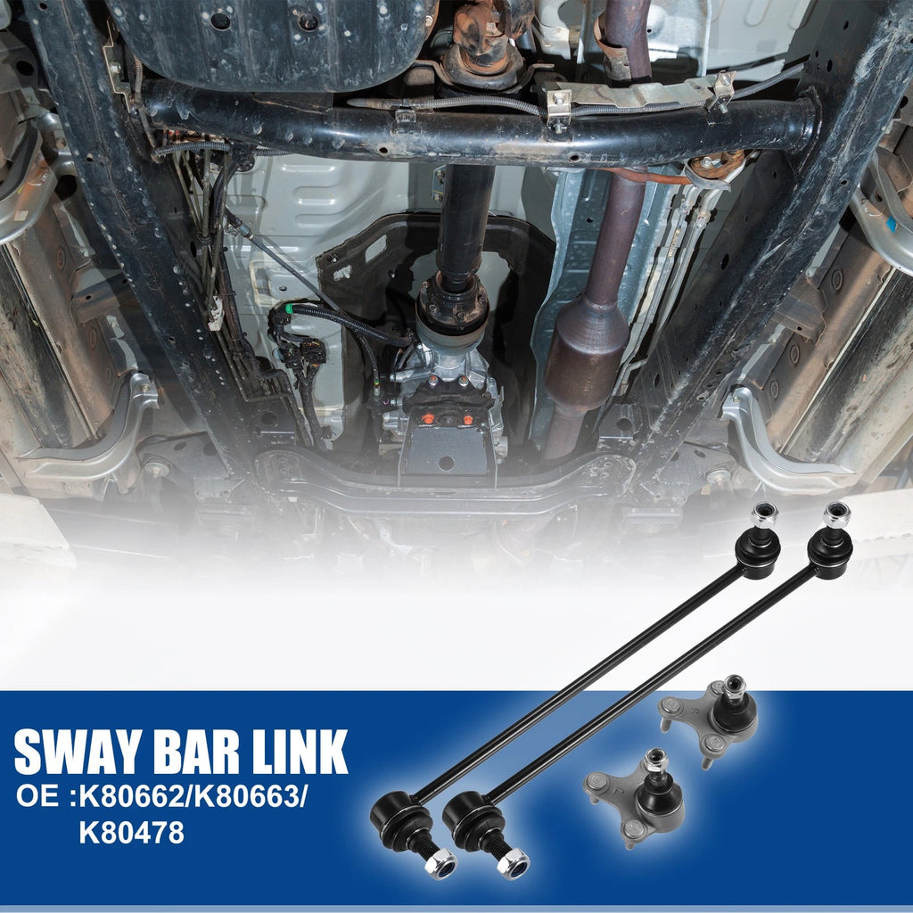 4 Pcs Front Sway Bar Link Stabilizer End Link for Volkswagen EOS (2007–2015)