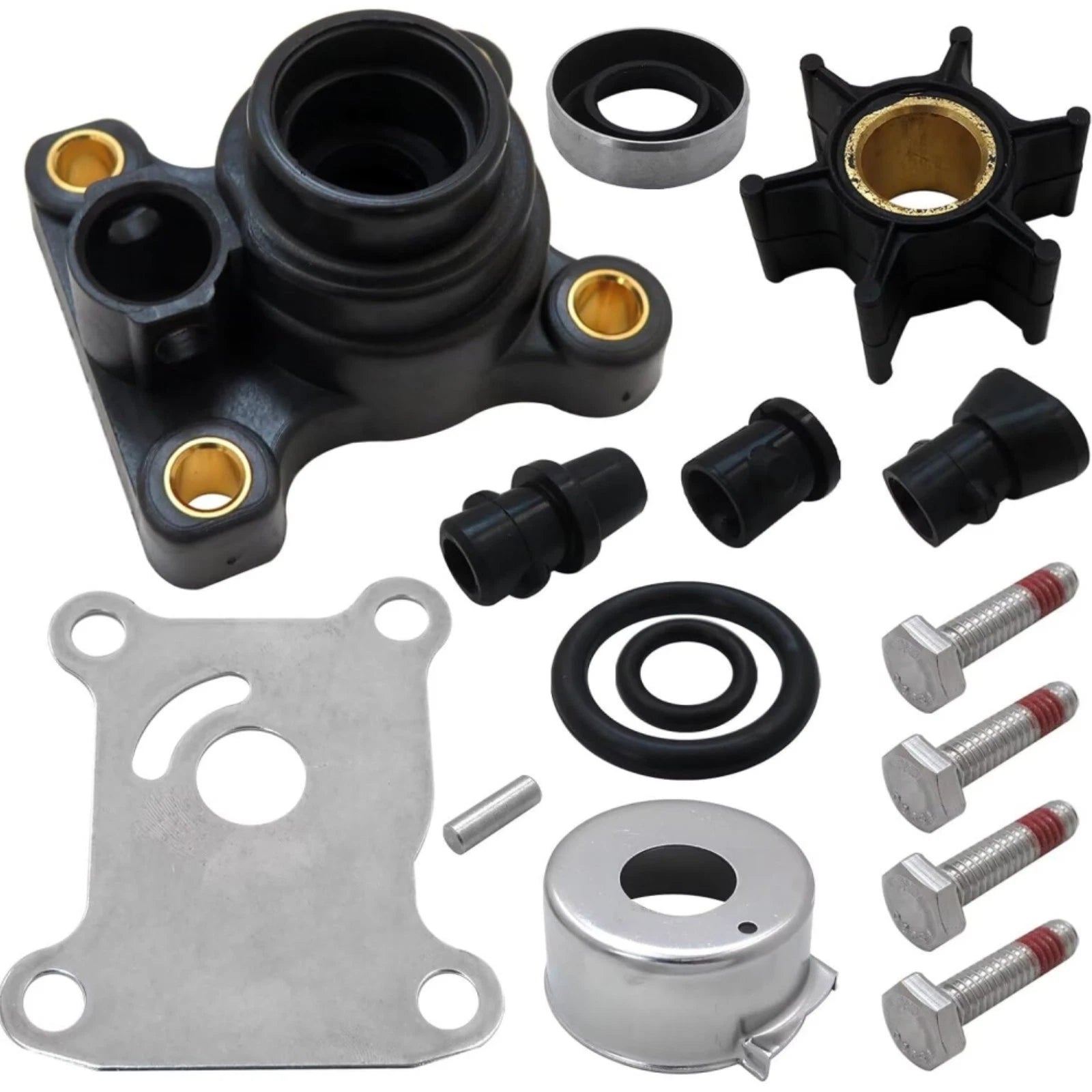 Water Pump & Impeller Repair Kit for Johnson Evinrude 15HP (PN 394711)