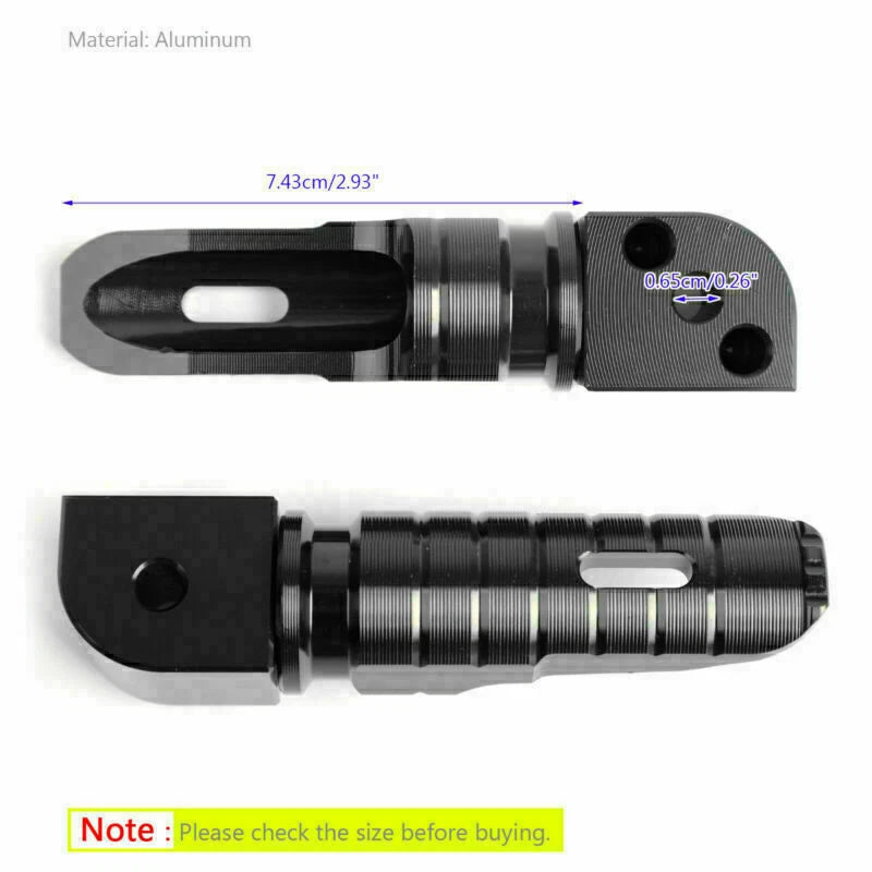 Rear Footpegs for Kawasaki Ninja 650 1000 Z800 Z900 Z1000 Z750R ZX6R ZX10R