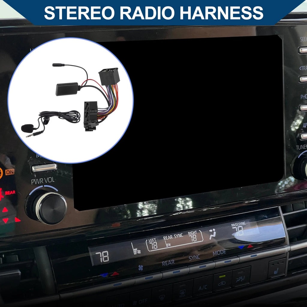 Radio Wiring Harness with Microphone Handsfree for BMW E46 3 Series (1999–2006)