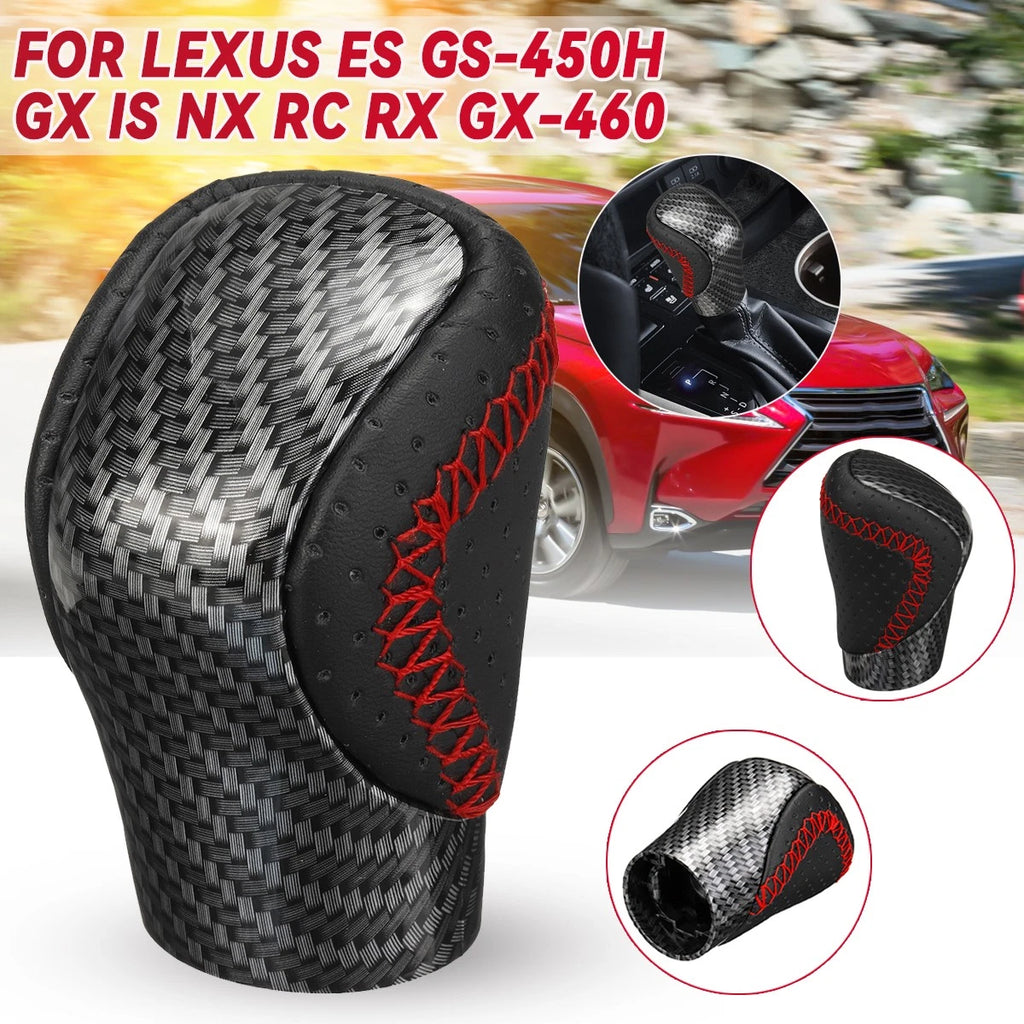 Carbon Gear Shift Knob for Lexus ES350 GS GX460 IS300 NX300 RC RX350 (2007–2021)